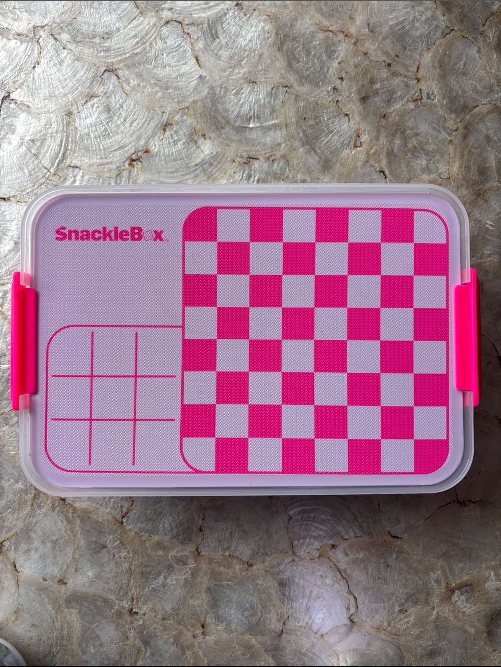 Farberware Pink Checkerboard SnackleBox